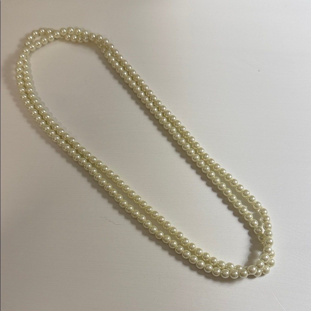 Faux Pearl Long Necklace Play Jewelry